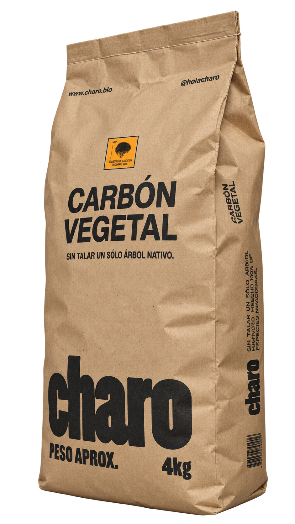 Bolsa de carbón vegetal Charo, 4 kg